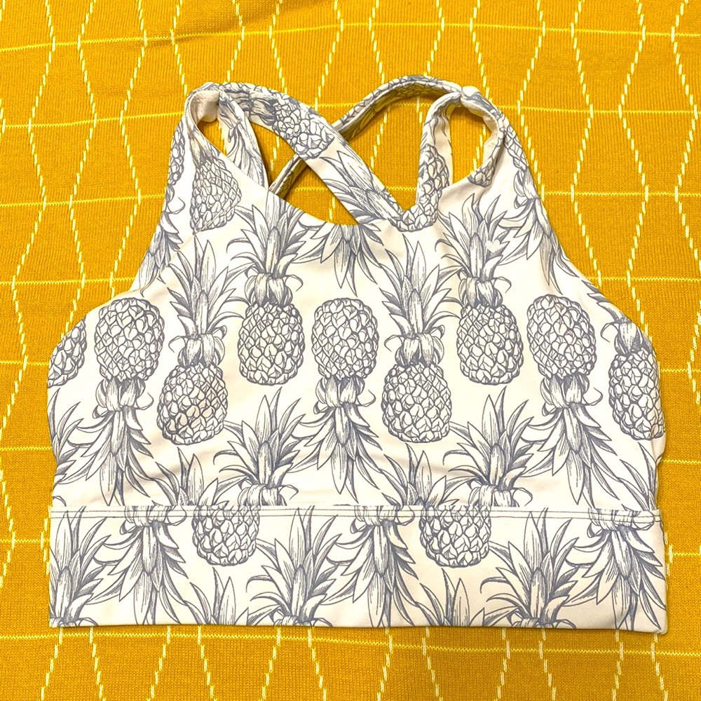 Last chance‼️Love Fitness Pineapple Dreamy Sports Bra, size small